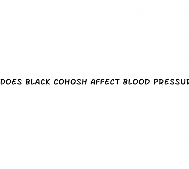 Does Black Cohosh Affect Blood Pressure Medication